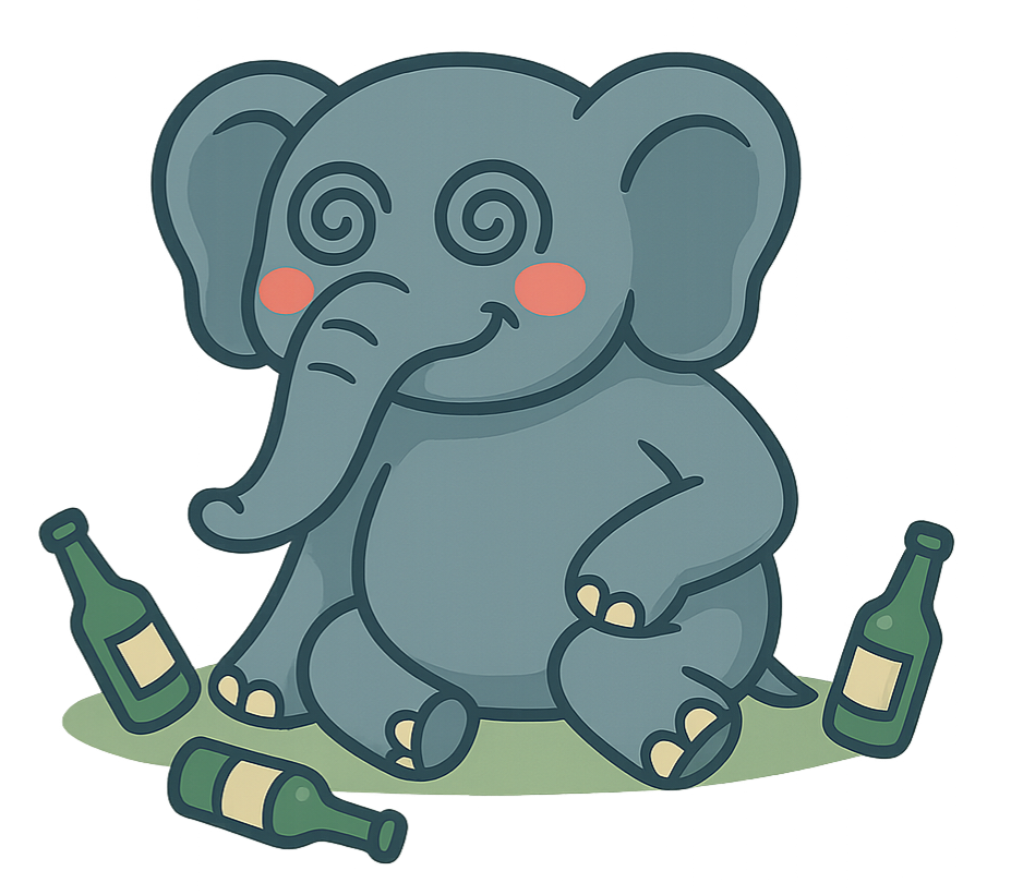 Gajah Teler Lucu